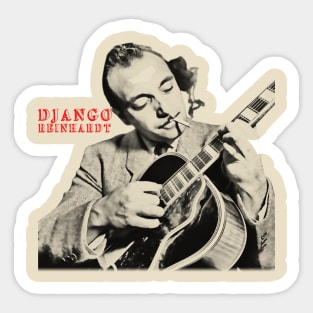 django reinhardt visual art Sticker